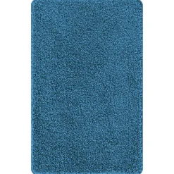 vidaXL Alfombrilla de baño antideslizante 50 x 80 cm PP Azul