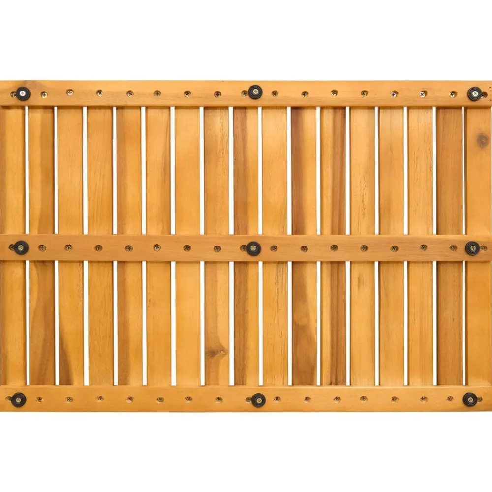 vidaXL Accesorios Para El Baño-Alfombrilla de baño Liso Marrón 60 x 40 cm Madera