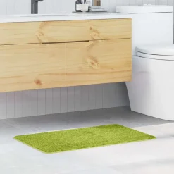 vidaXL Alfombrilla de baño antideslizante 50 x 80 cm PP Verde Online