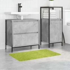 vidaXL Alfombrilla de baño antideslizante 50 x 80 cm PP Verde Online