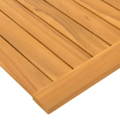 vidaXL Alfombrilla de baño Liso Marrón 60 x 40 cm Madera New