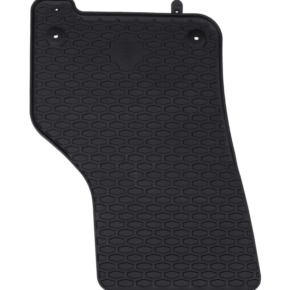 vidaXL Piezas Y Accesorios Para Vehículos-Alfombrilla de Coche 4 pcs Negro Goma