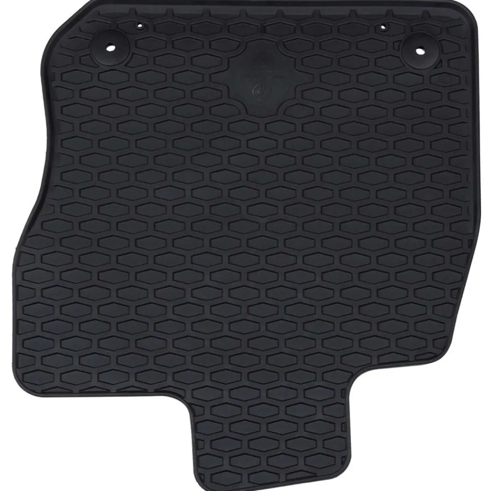 vidaXL Piezas Y Accesorios Para Vehículos-Alfombrilla de Coche 4 pcs Negro Goma