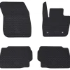 vidaXL Alfombrilla de Coche 4 pcs Negro Goma