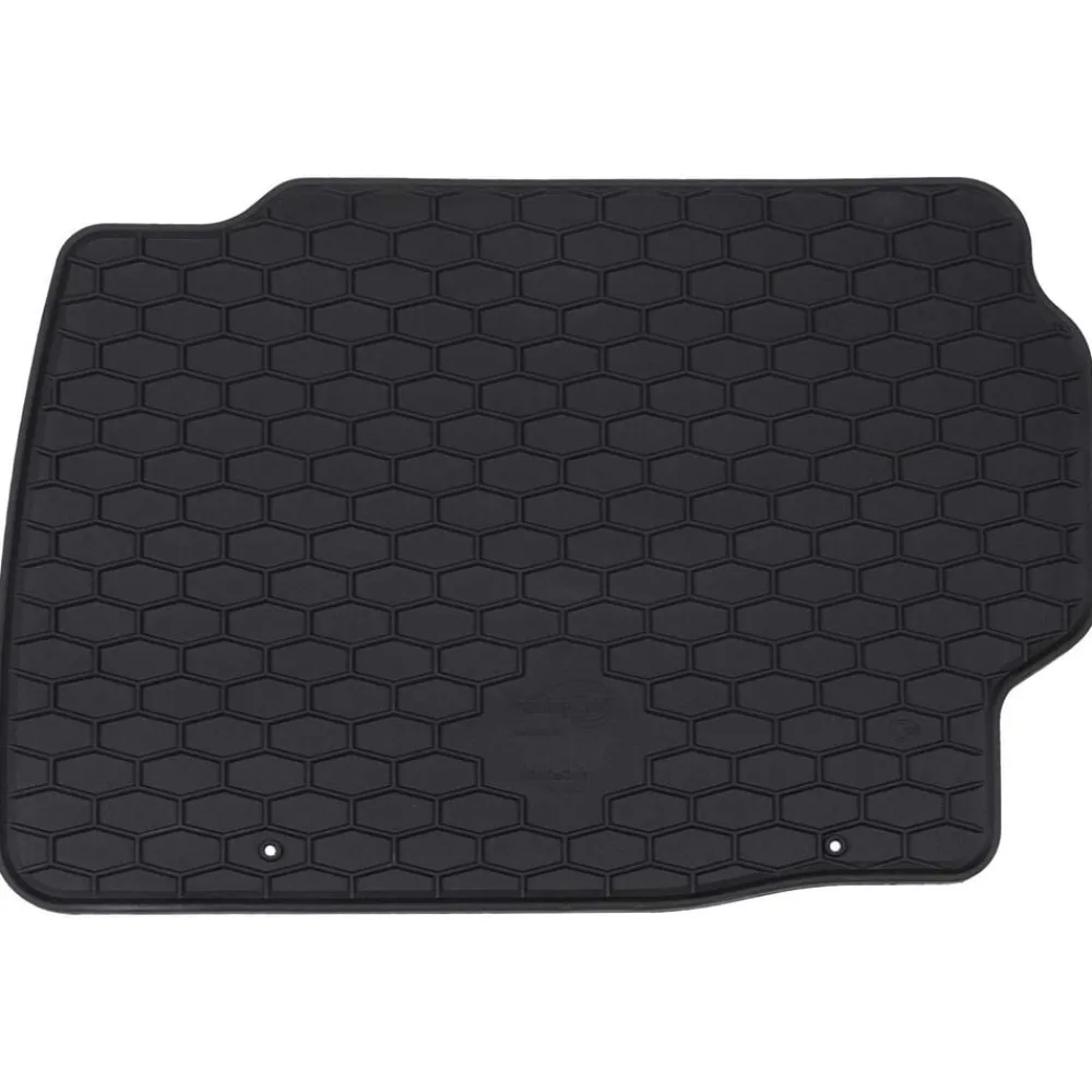vidaXL Alfombrilla de Coche 4 pcs Negro Goma