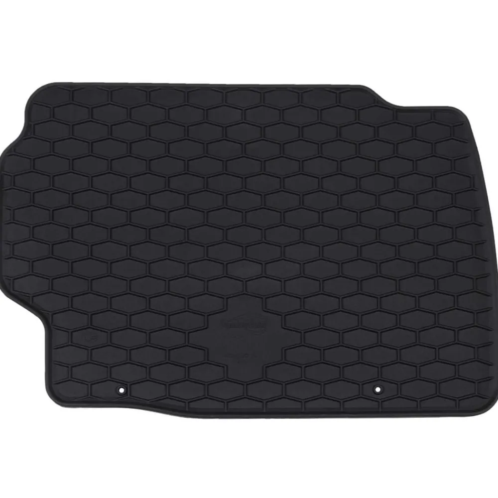 vidaXL Alfombrilla de Coche 4 pcs Negro Goma