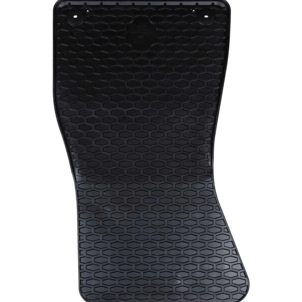 vidaXL Piezas Y Accesorios Para Vehículos-Alfombrilla de Coche 4 pcs Negro Goma