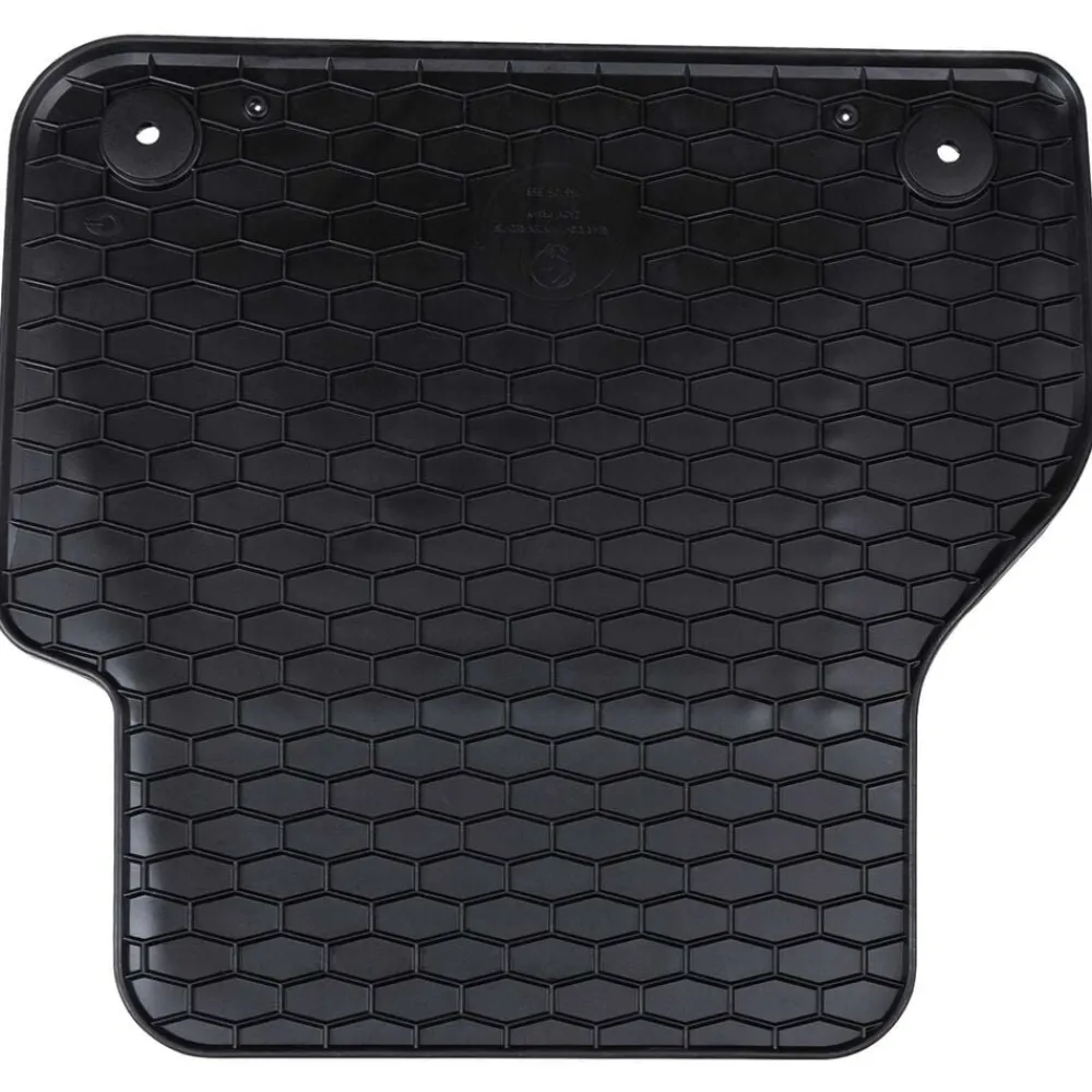 vidaXL Piezas Y Accesorios Para Vehículos-Alfombrilla de Coche 4 pcs Negro Goma