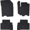 vidaXL Alfombrilla de Coche 4 pcs Negro Goma Discount