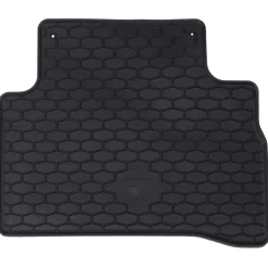 vidaXL Alfombrilla de Coche 4 pcs Negro Goma Discount