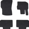vidaXL Alfombrilla de Coche 4 pcs Negro Goma Online