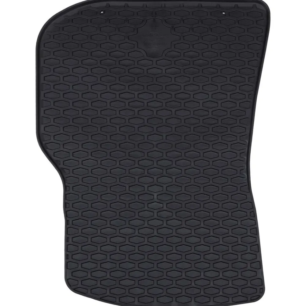 vidaXL Alfombrilla de Coche 4 pcs Negro Goma Online