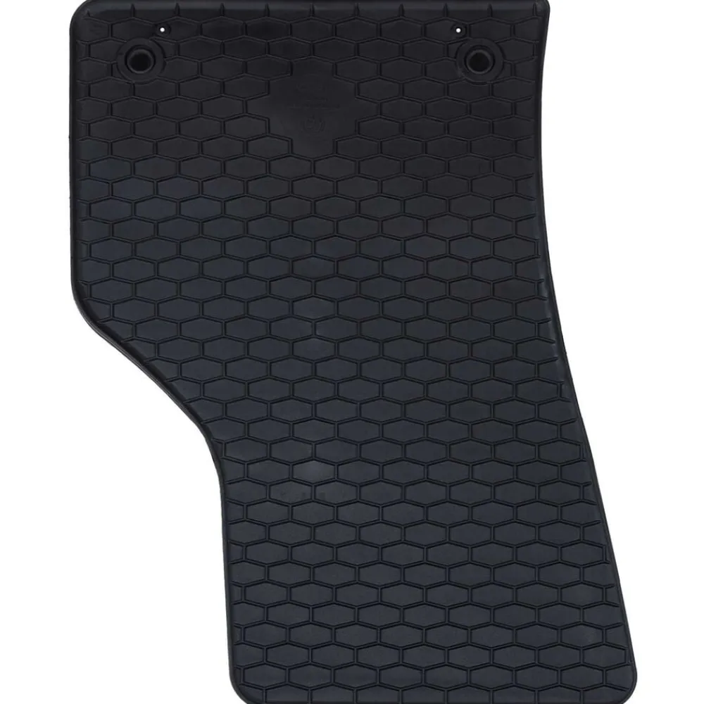 vidaXL Piezas Y Accesorios Para Vehículos-Alfombrilla de Coche 4 pcs Negro Goma