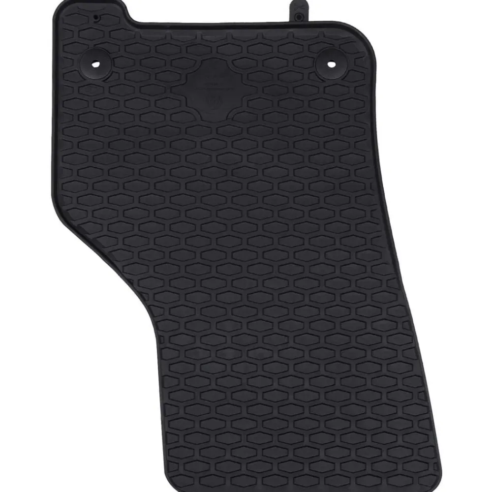vidaXL Piezas Y Accesorios Para Vehículos-Alfombrilla de Coche 4 pcs Negro Goma