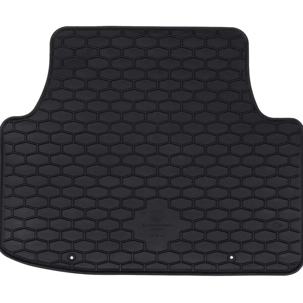 vidaXL Piezas Y Accesorios Para Vehículos-Alfombrilla de Coche 4 pcs Negro Goma