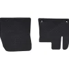 vidaXL Alfombrilla de Coche 2 pcs Negro Goma Hot