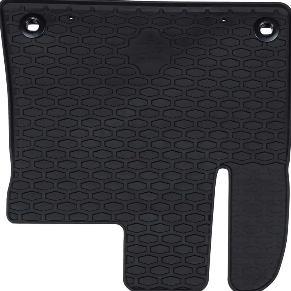 vidaXL Alfombrilla de Coche 2 pcs Negro Goma Hot