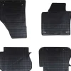 vidaXL Piezas Y Accesorios Para Vehículos-Alfombrilla de Coche 4 pcs Negro Goma