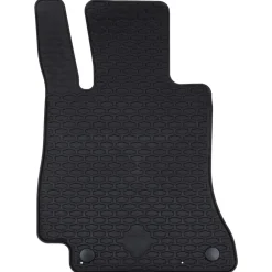 vidaXL Alfombrilla de Coche 4 pcs Negro Goma Clearance