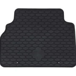 vidaXL Alfombrilla de Coche 4 pcs Negro Goma Clearance