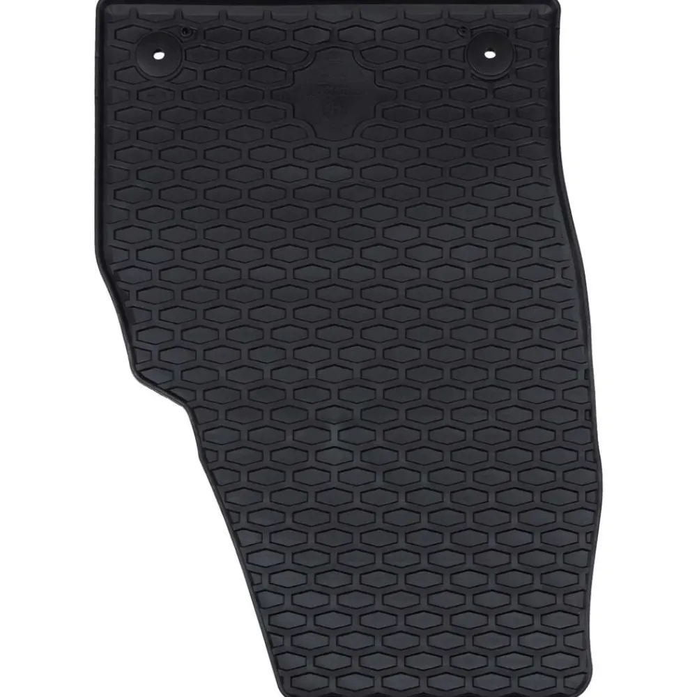 vidaXL Piezas Y Accesorios Para Vehículos-Alfombrilla de Coche 4 pcs Negro Goma
