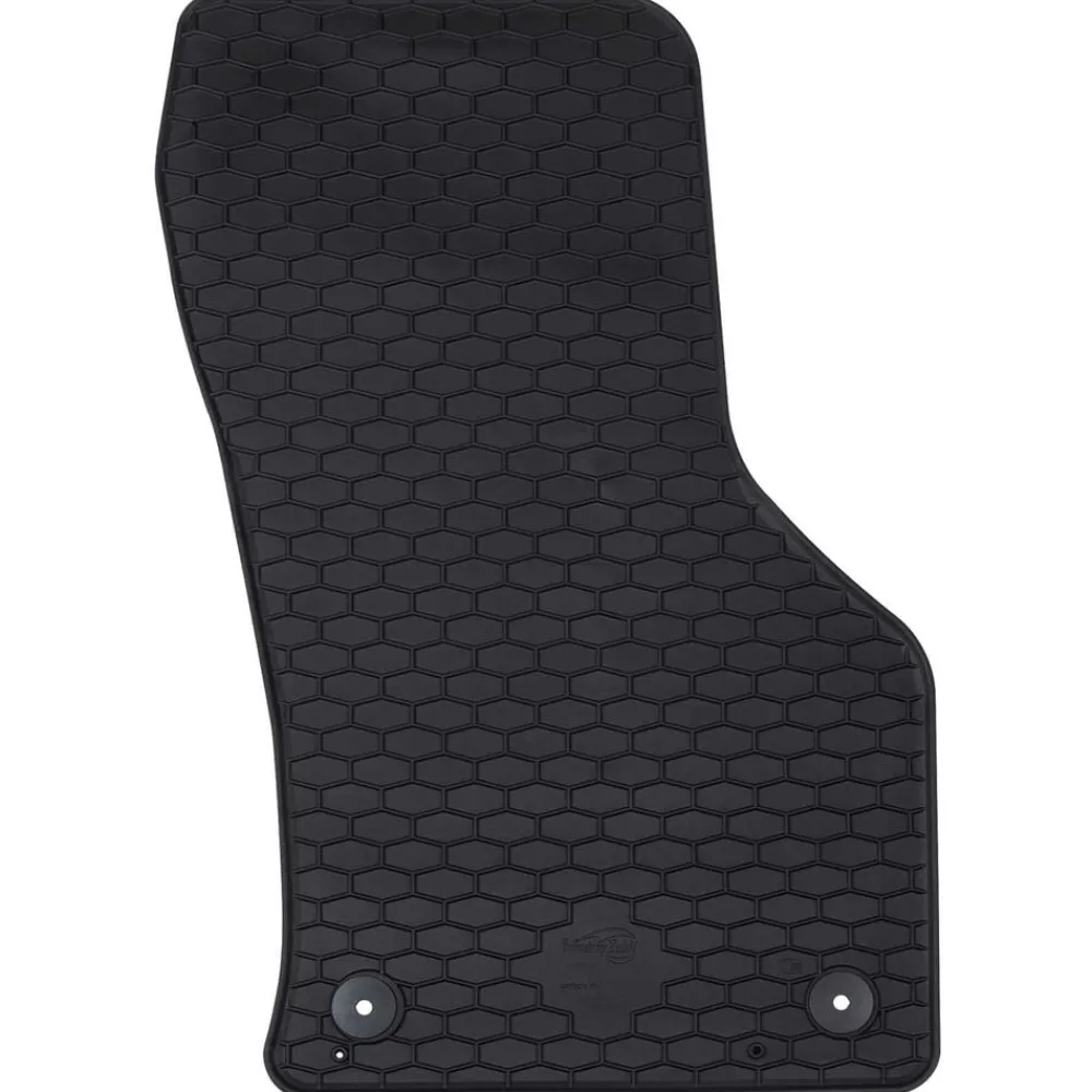 vidaXL Piezas Y Accesorios Para Vehículos-Alfombrilla de Coche 4 pcs Negro Goma