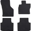 vidaXL Alfombrilla de Coche 4 pcs Negro Goma Hot