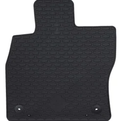 vidaXL Alfombrilla de Coche 4 pcs Negro Goma Hot