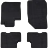 vidaXL Alfombrilla de Coche 4 pcs Negro Goma Outlet