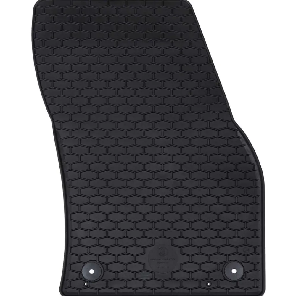 vidaXL Piezas Y Accesorios Para Vehículos-Alfombrilla de Coche 4 pcs Negro Goma
