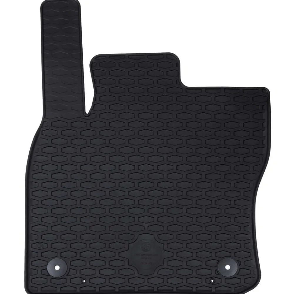 vidaXL Piezas Y Accesorios Para Vehículos-Alfombrilla de Coche 4 pcs Negro Goma