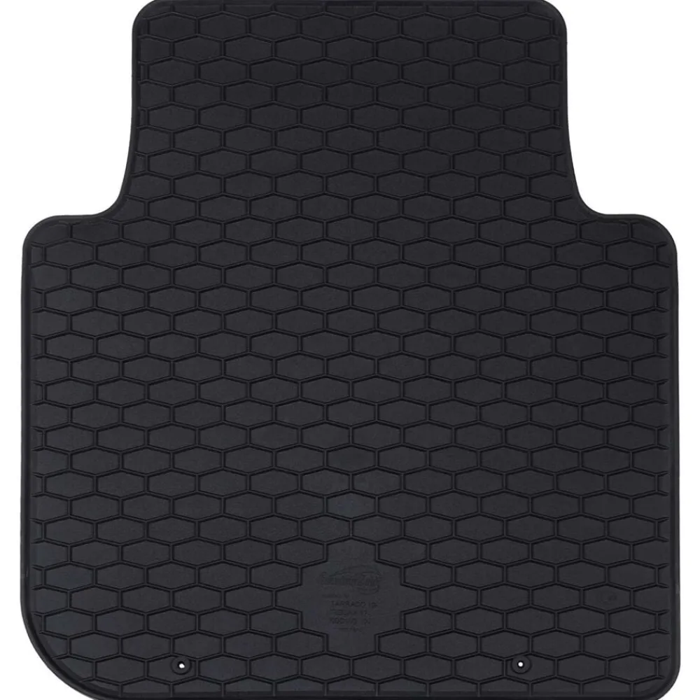 vidaXL Piezas Y Accesorios Para Vehículos-Alfombrilla de Coche 4 pcs Negro Goma