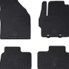 vidaXL Alfombrilla de Coche 4 pcs Negro Goma Sale
