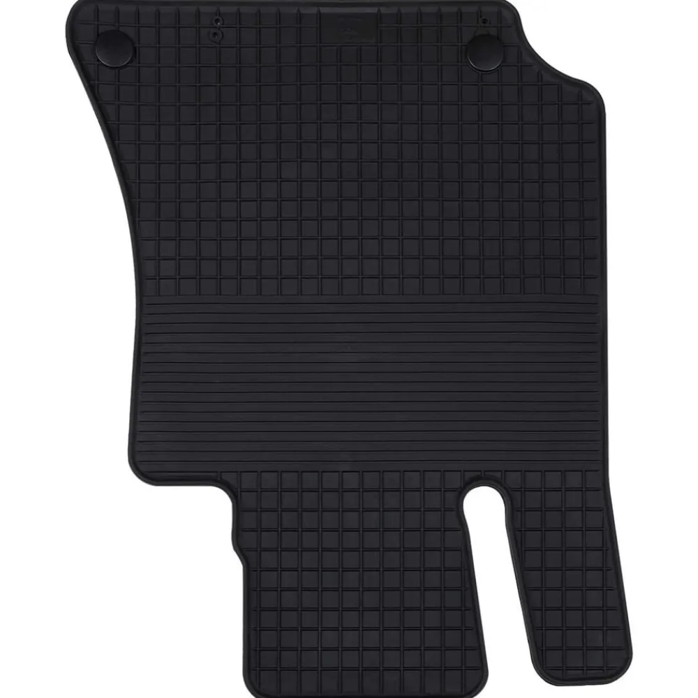 vidaXL Piezas Y Accesorios Para Vehículos-Alfombrilla de Coche 4 pcs Negro Goma