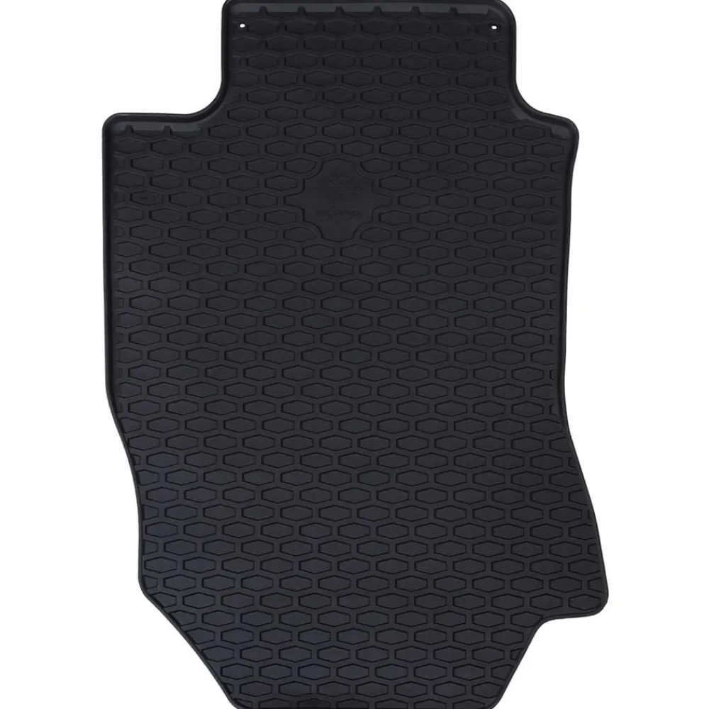 vidaXL Piezas Y Accesorios Para Vehículos-Alfombrilla de Coche 4 pcs Negro Goma