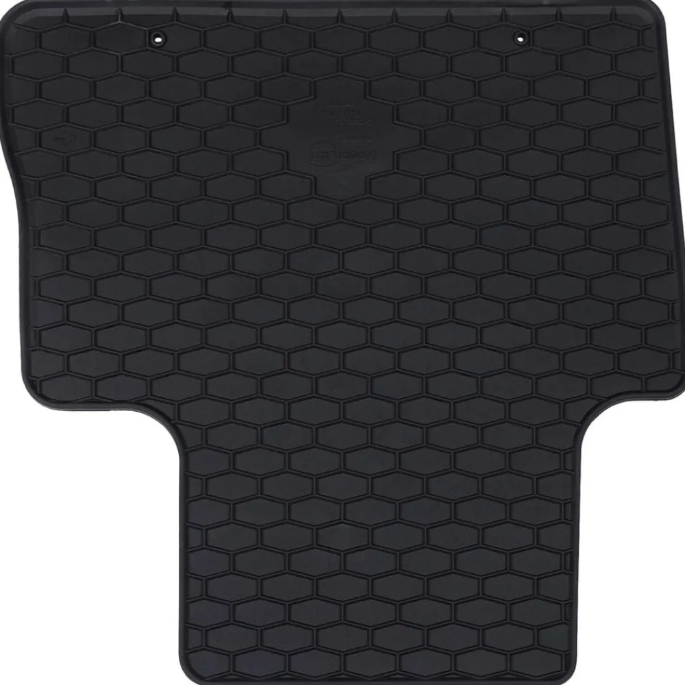 vidaXL Piezas Y Accesorios Para Vehículos-Alfombrilla de Coche 4 pcs Negro Goma