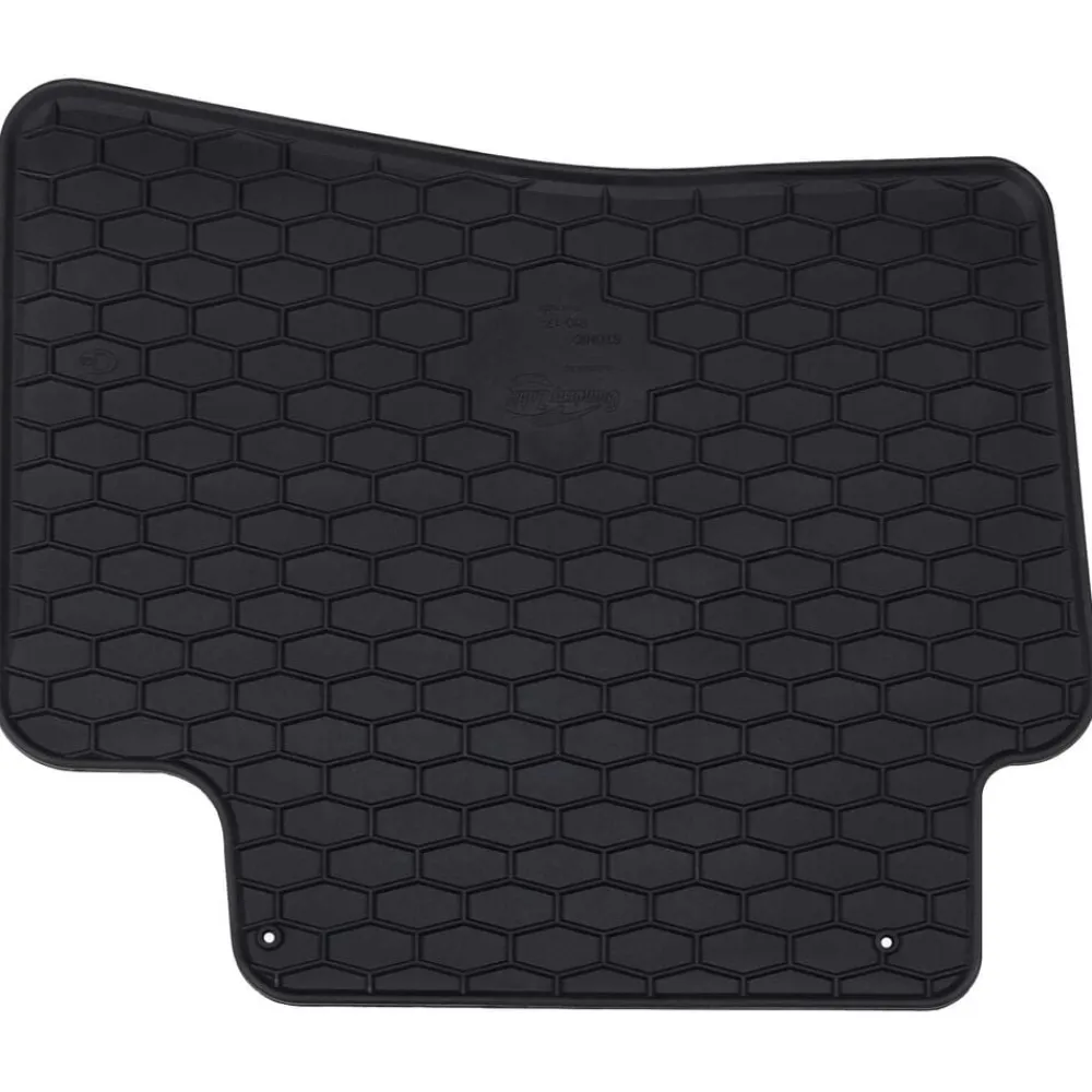 vidaXL Piezas Y Accesorios Para Vehículos-Alfombrilla de Coche 4 pcs Negro Goma