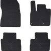 vidaXL Piezas Y Accesorios Para Vehículos-Alfombrilla de Coche 4 pcs Negro Goma