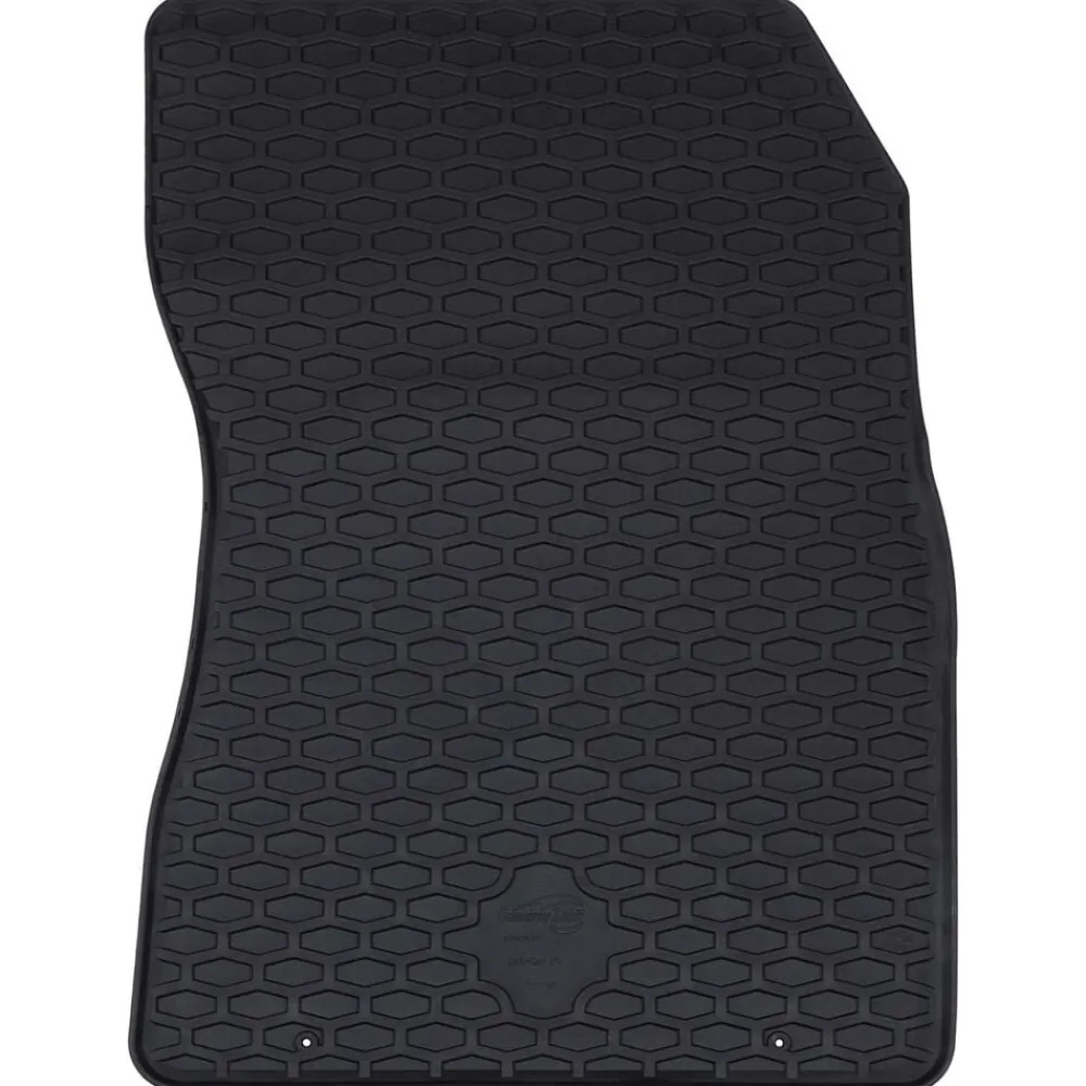 vidaXL Piezas Y Accesorios Para Vehículos-Alfombrilla de Coche 4 pcs Negro Goma