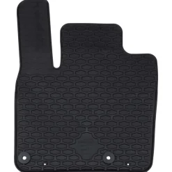 vidaXL Piezas Y Accesorios Para Vehículos-Alfombrilla de Coche 4 pcs Negro Goma