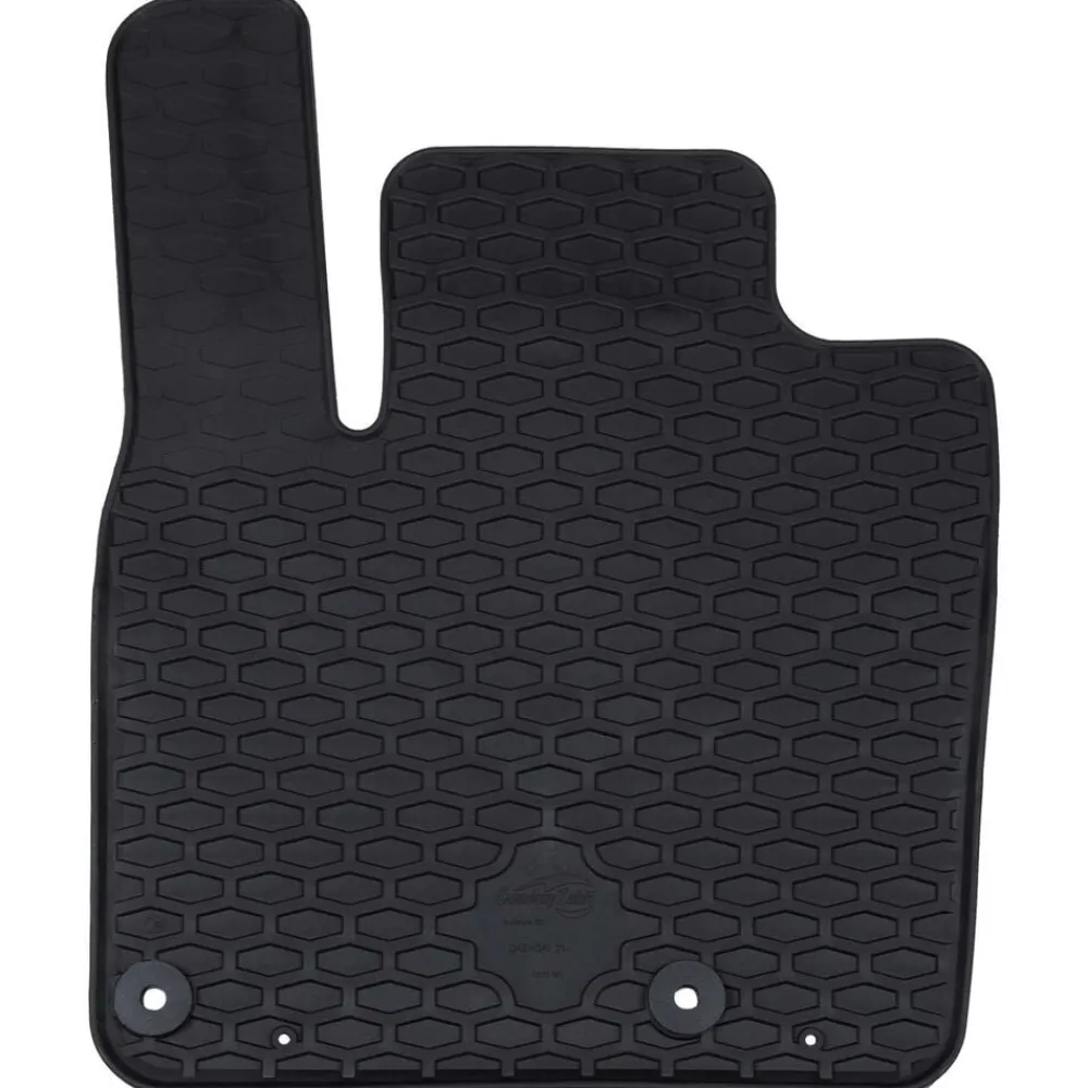 vidaXL Piezas Y Accesorios Para Vehículos-Alfombrilla de Coche 4 pcs Negro Goma