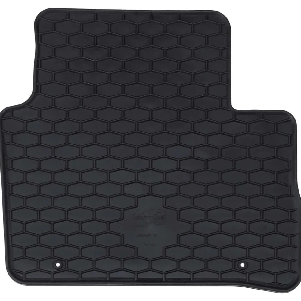 vidaXL Piezas Y Accesorios Para Vehículos-Alfombrilla de Coche 4 pcs Negro Goma