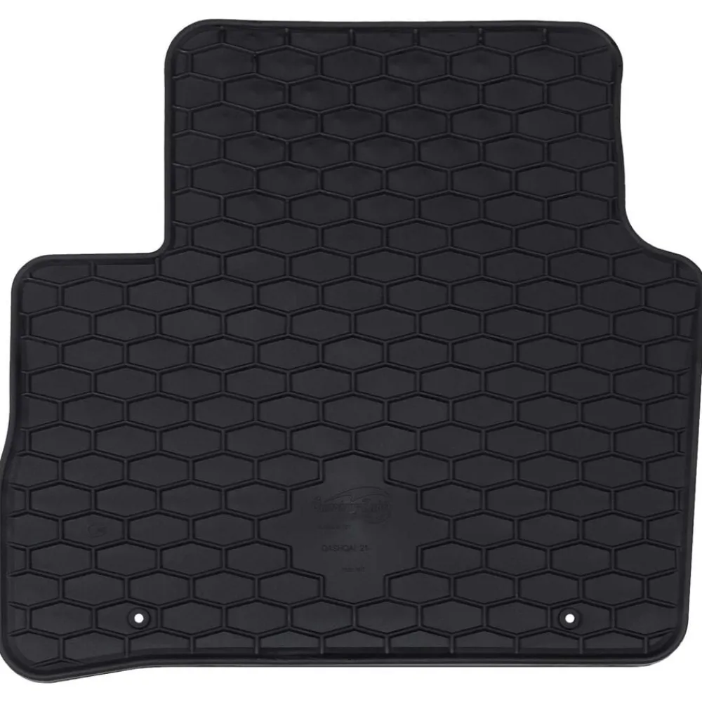 vidaXL Piezas Y Accesorios Para Vehículos-Alfombrilla de Coche 4 pcs Negro Goma