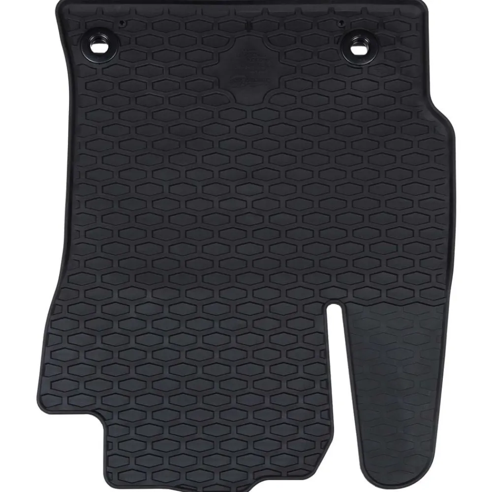 vidaXL Alfombrilla de Coche 4 pcs Negro Goma New