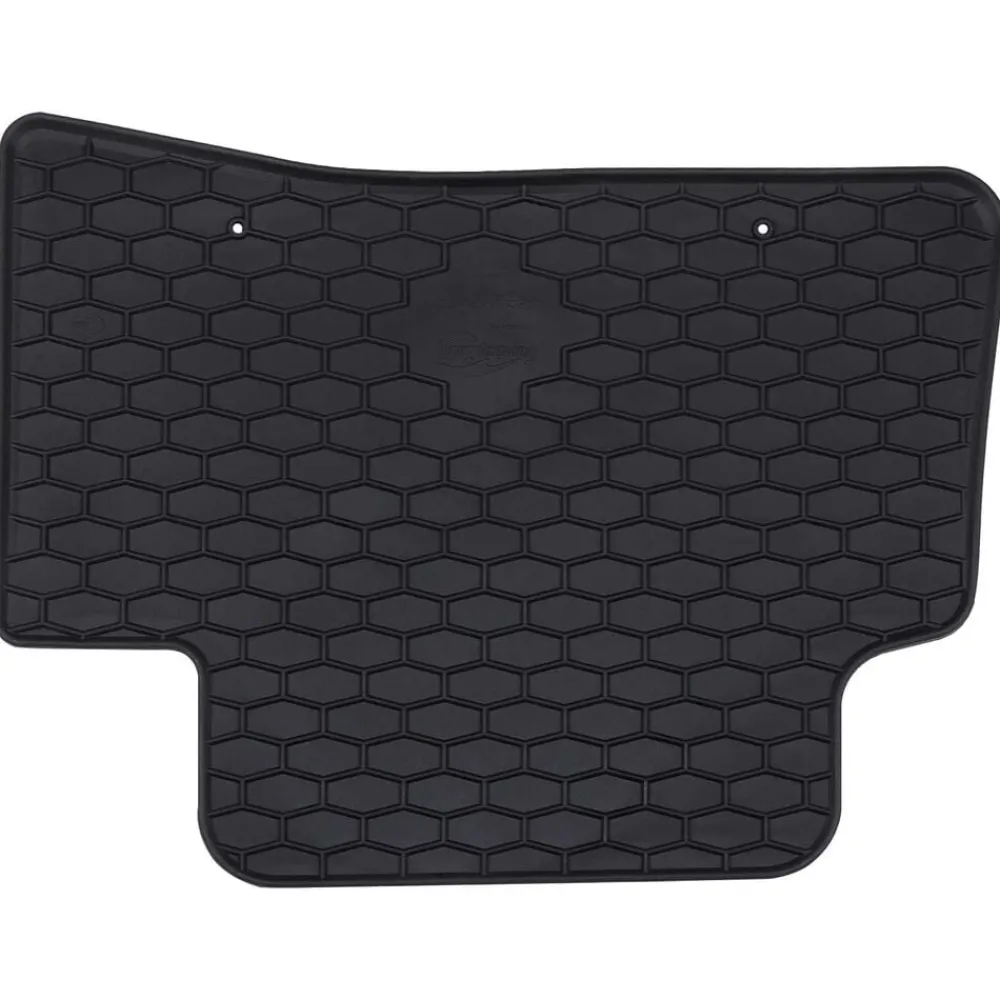 vidaXL Alfombrilla de Coche 4 pcs Negro Goma New