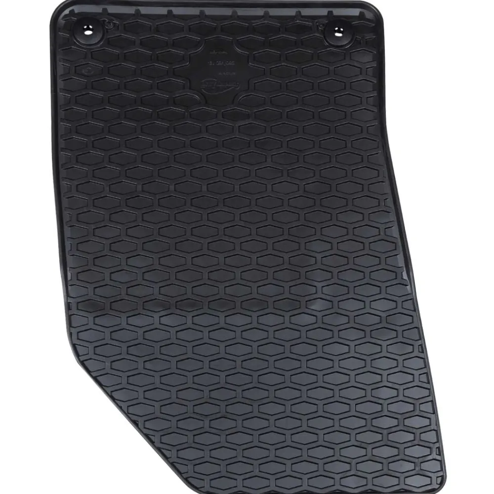vidaXL Piezas Y Accesorios Para Vehículos-Alfombrilla de Coche 4 pcs Negro Goma