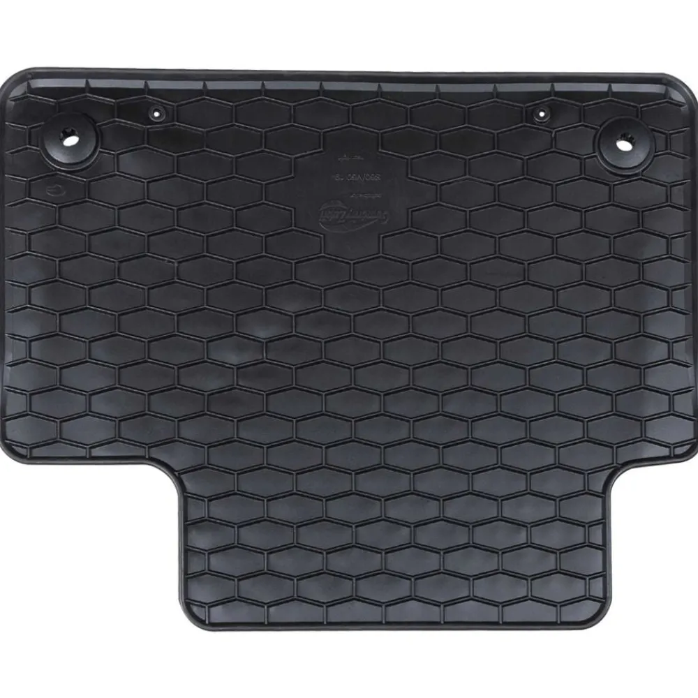 vidaXL Piezas Y Accesorios Para Vehículos-Alfombrilla de Coche 4 pcs Negro Goma