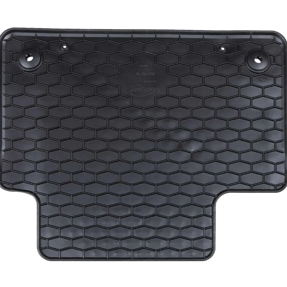 vidaXL Piezas Y Accesorios Para Vehículos-Alfombrilla de Coche 4 pcs Negro Goma