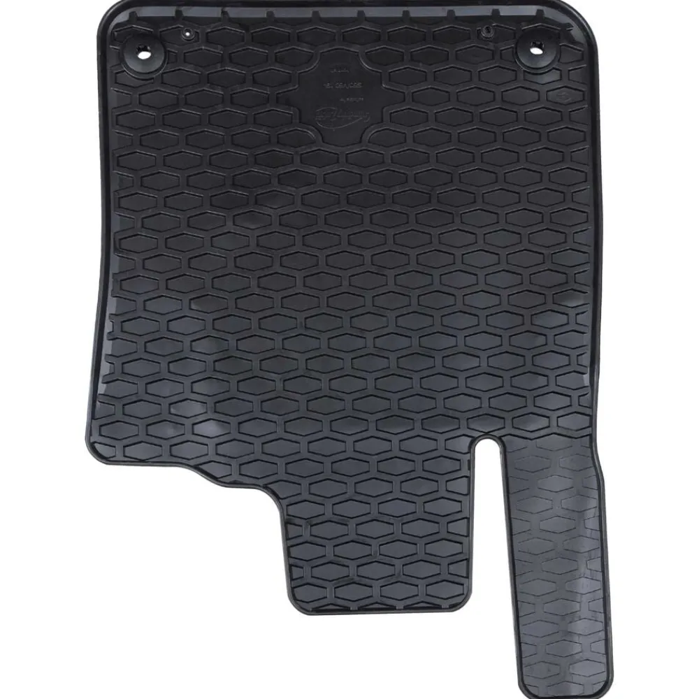 vidaXL Piezas Y Accesorios Para Vehículos-Alfombrilla de Coche 4 pcs Negro Goma