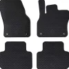 vidaXL Alfombrilla de Coche 4 pcs Negro Goma Online